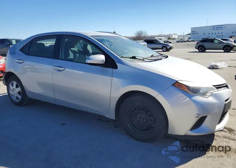 2014 Toyota Corolla L z USA, uszkodzony, nr VIN 5YFBURHE5EP139958